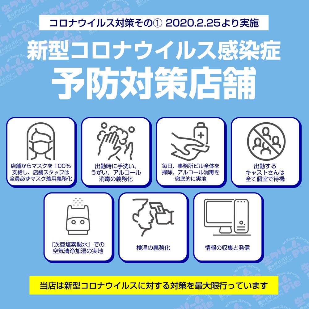新型コロナウイルス感染症予防対策店舗
